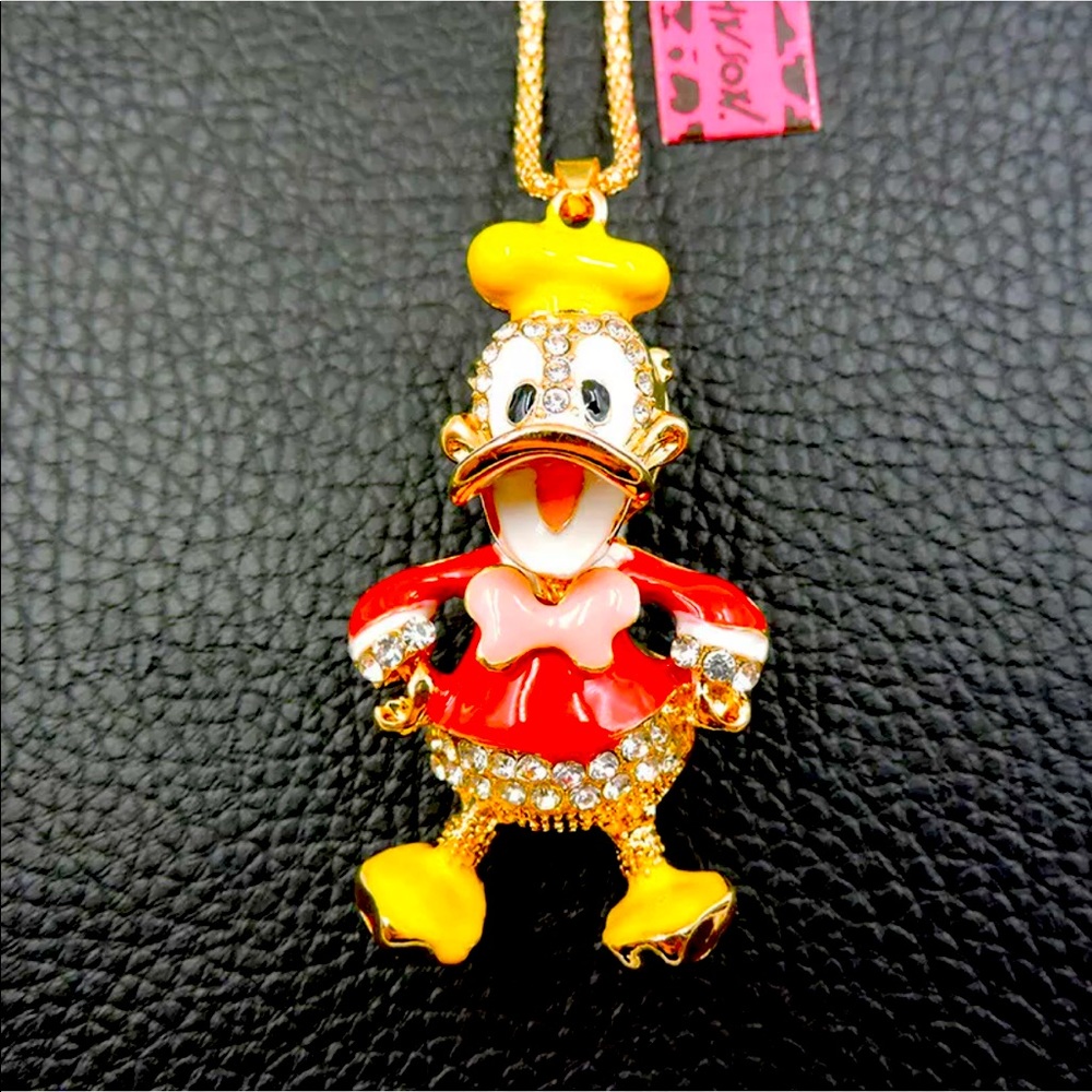 New Betsey Johnson Donald Duck Sailor Necklace
